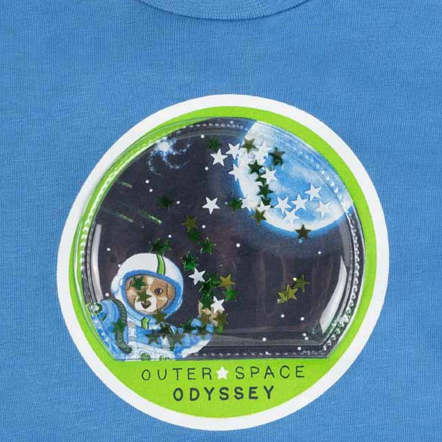 Younger Boys Blue Astronaut Long Sleeve Top, 1, hi-res image number null