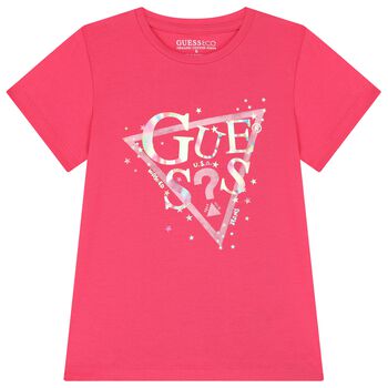 Girls Pink Logo T-Shirt