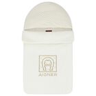 Ivory & Gold Logo Babygrow Set, 1, hi-res