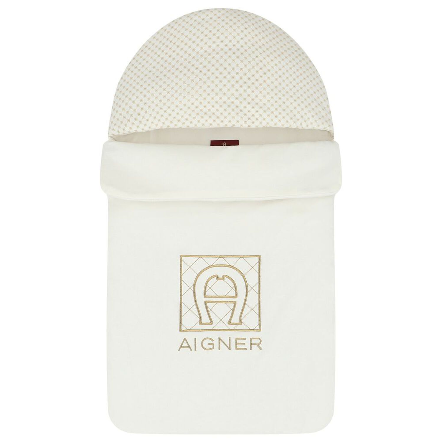 Ivory & Gold Logo Babygrow Set, 1, hi-res