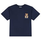 Navy Blue Teddy Bear Logo T-Shirt, 2, hi-res