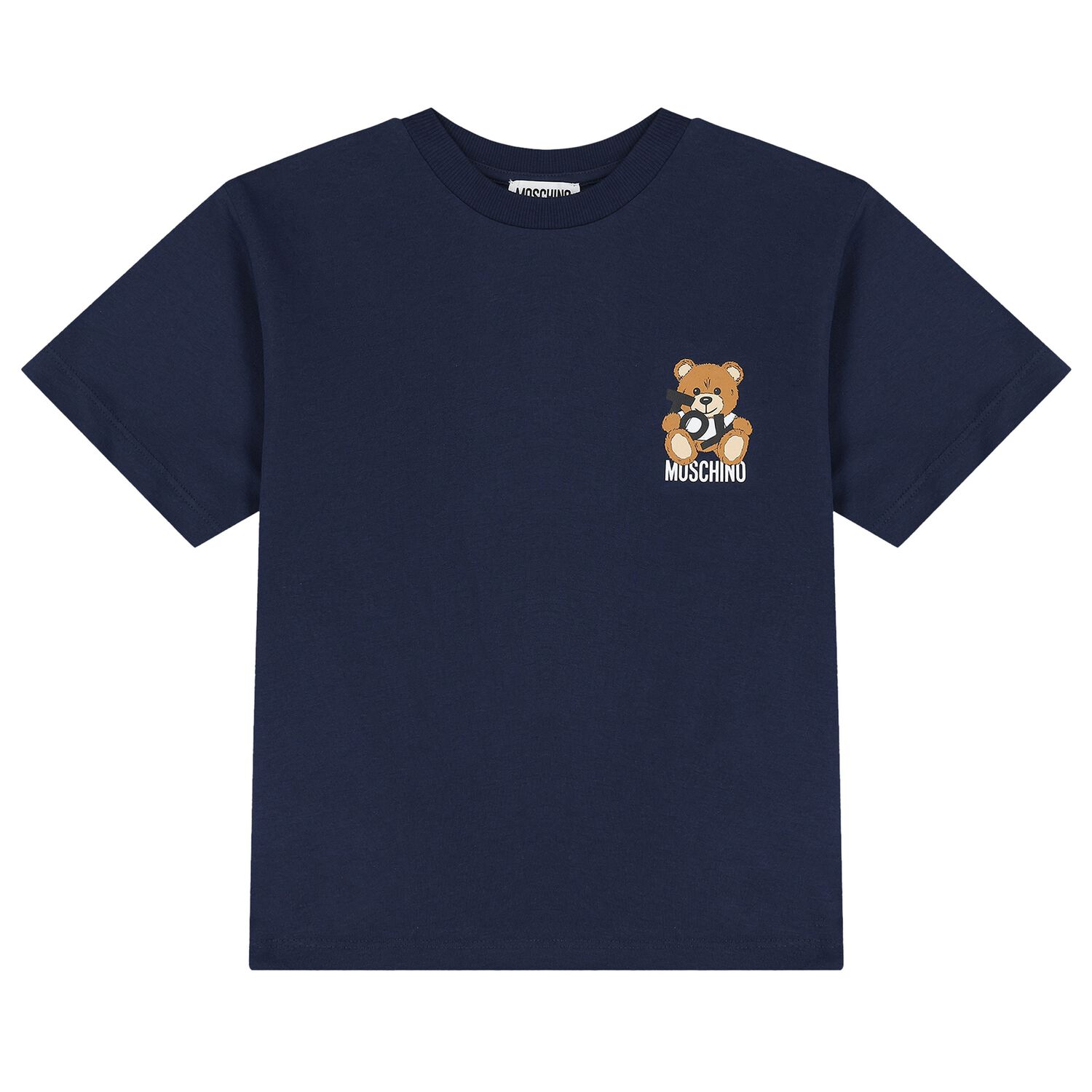 Navy Blue Teddy Bear Logo T-Shirt, 2, hi-res