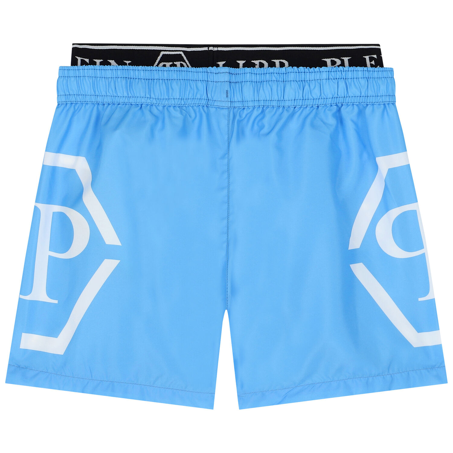 Boys Blue Logo Swim Shorts, 1, hi-res