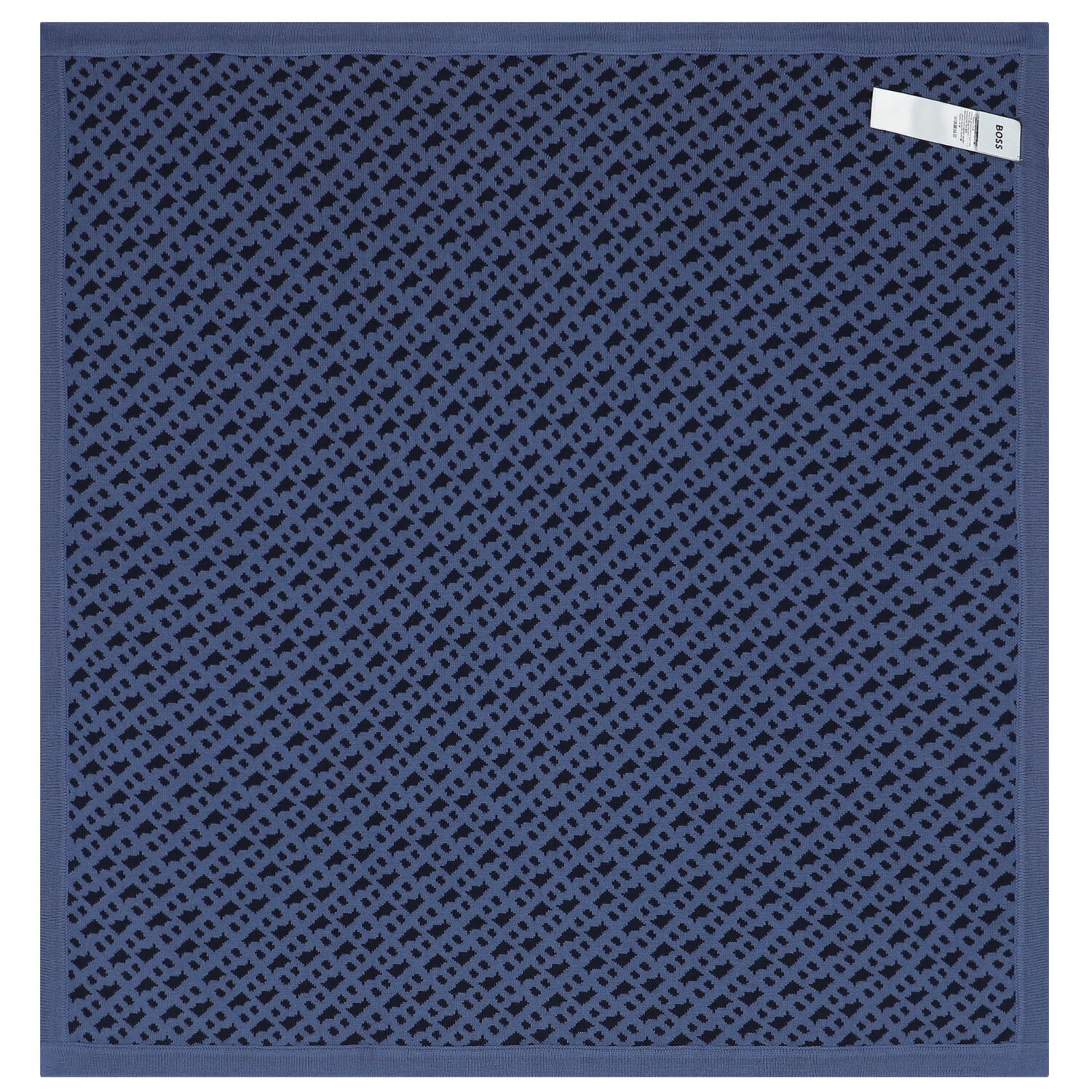 Baby Boys Navy Blue Logo Knitted Blanket, 3, hi-res