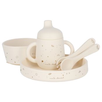 Ivory Logo & Star Silicone Baby Tableware Set 