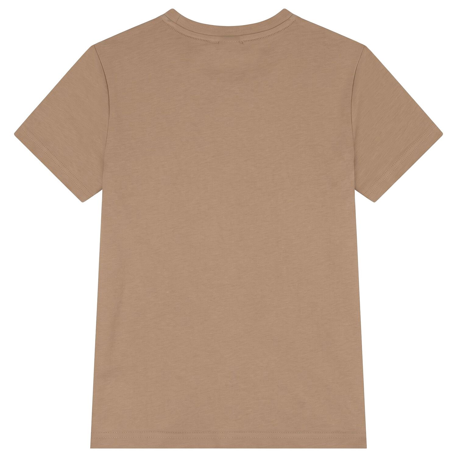 Boys Mini Me Beige Logo T-Shirt, 1, hi-res