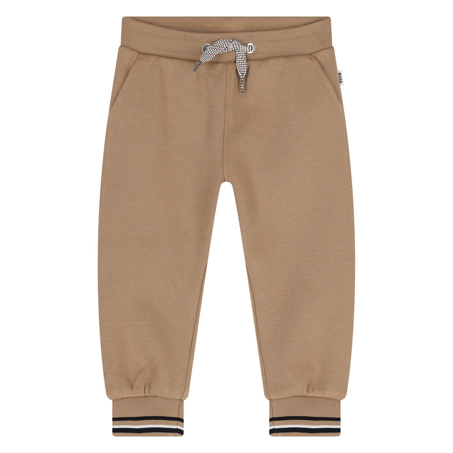 Younger Boys Beige Logo Tracksuit, 1, hi-res image number null