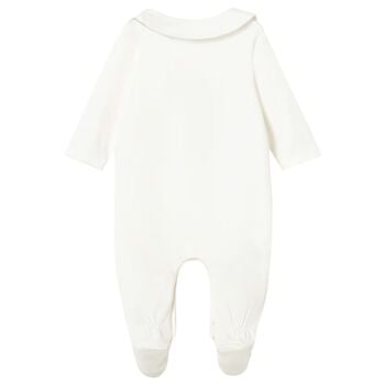 Ivory Teddy Bear Babygrow Gift Set