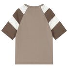 Boys Beige Logo T-Shirt, 2, hi-res