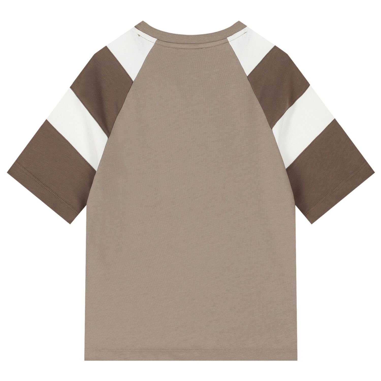 Boys Beige Logo T-Shirt, 2, hi-res