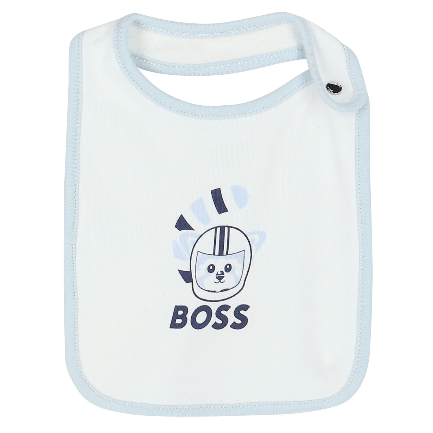 Baby Boys Blue & White Bibs ( 3-Pack ), 1, hi-res
