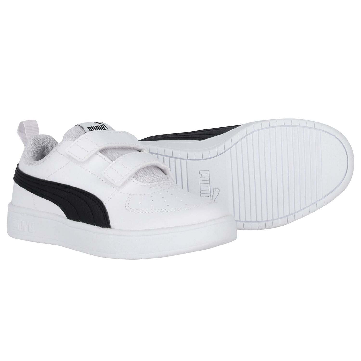 White & Black Rickie Trainers, 1, hi-res image number null