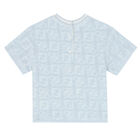 Baby Boys Blue FF Logo Top, 1, hi-res