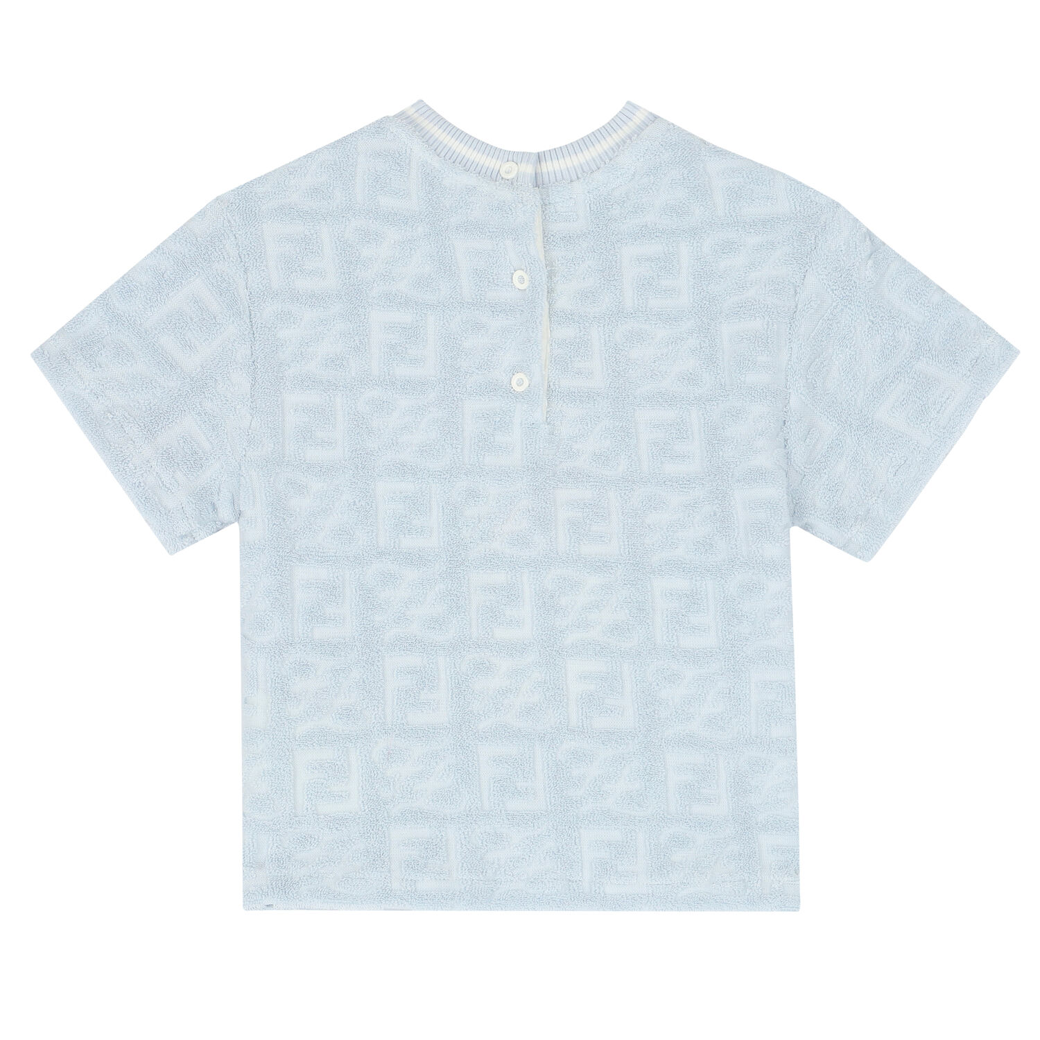 Baby Boys Blue FF Logo Top, 1, hi-res