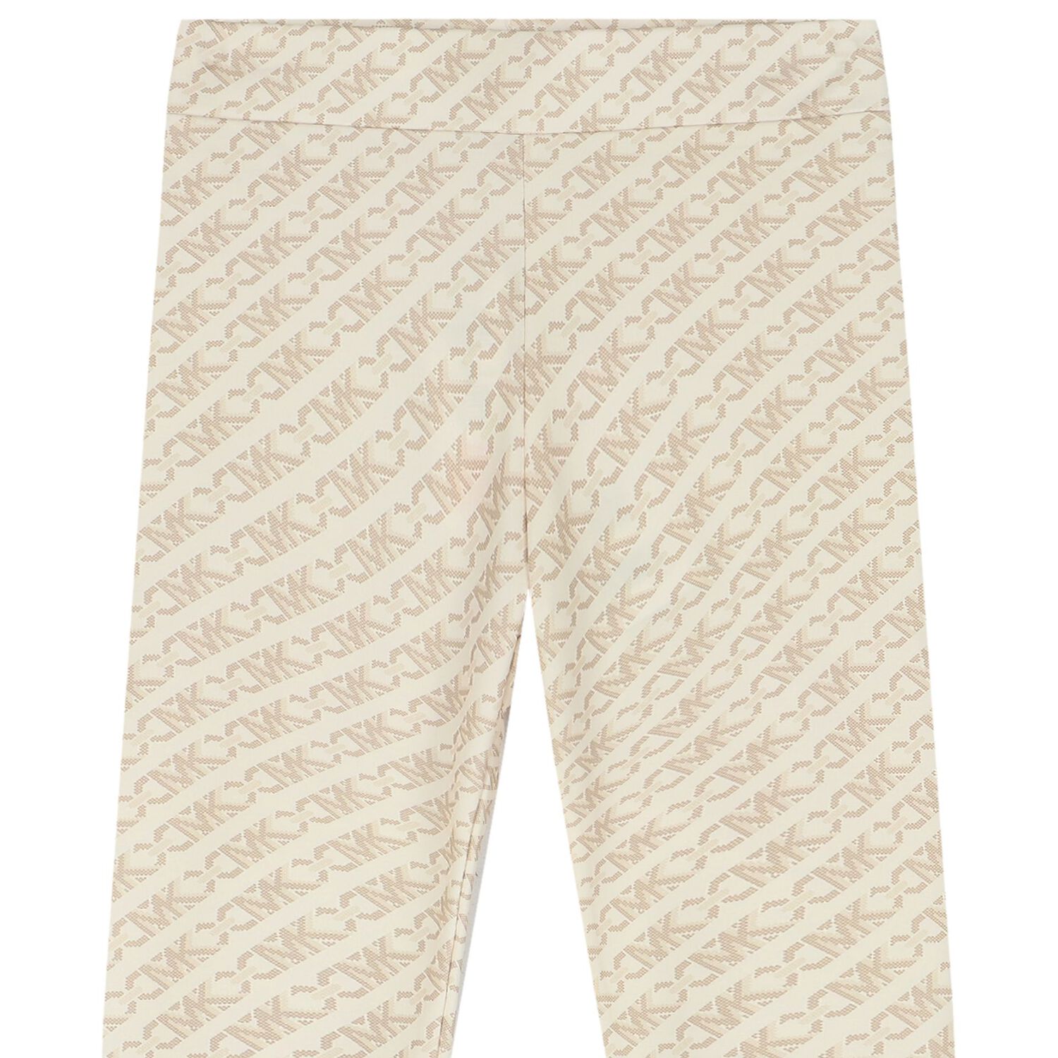 Girls Beige Logo Leggings, 1, hi-res image number null