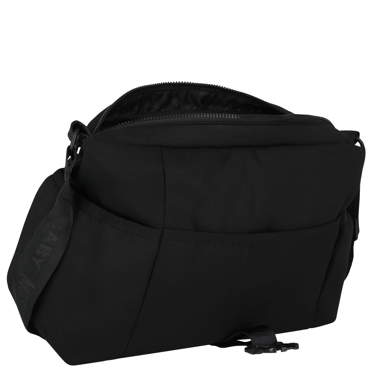 Black Teddy Bear Logo Baby Changing Bag, 1, hi-res