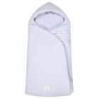 Baby Boys Blue Hooded Reversible Baby Nest, 1, hi-res