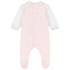 Baby Girls Pink & White Babygrow Set, 1, hi-res