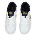 Boys White & Navy Blue Trainers, 1, hi-res