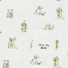 Younger Boys White Dogs T-Shirt, 1, hi-res