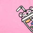 Girls Pink Bubble Tiger Logo Dress, 1, hi-res
