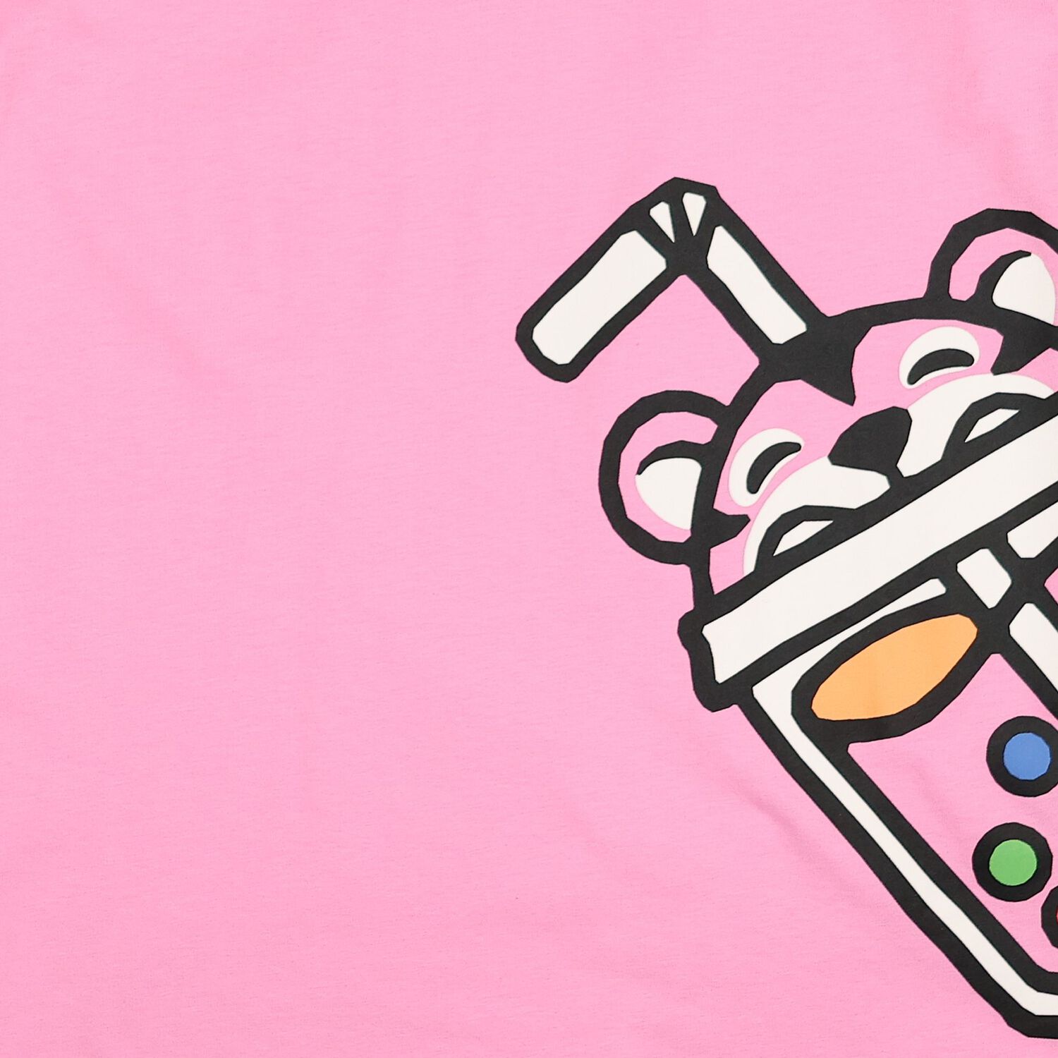 Girls Pink Bubble Tiger Logo Dress, 1, hi-res