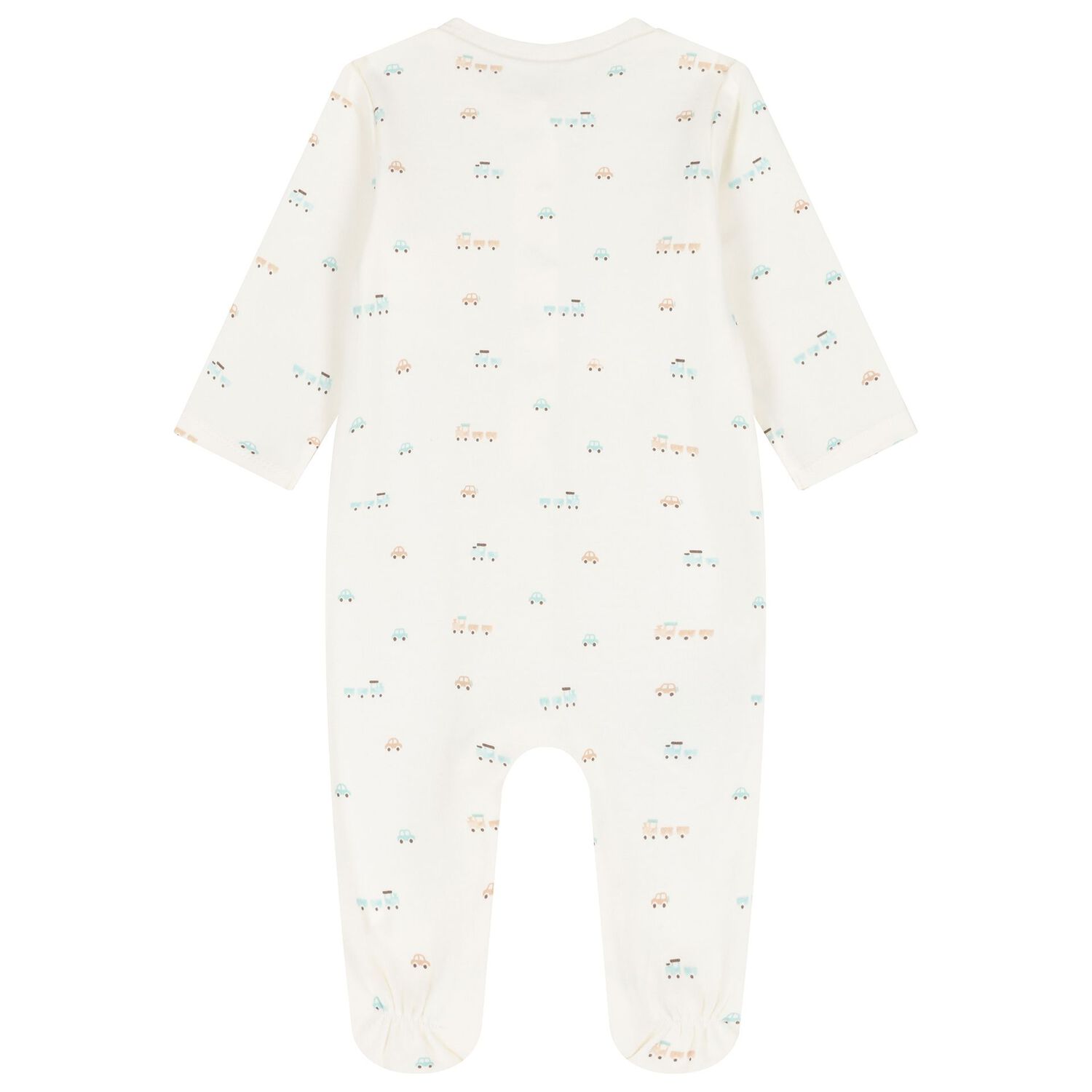 Baby Boys White & Green Train Babygrows ( 2-Pack ), 3, hi-res