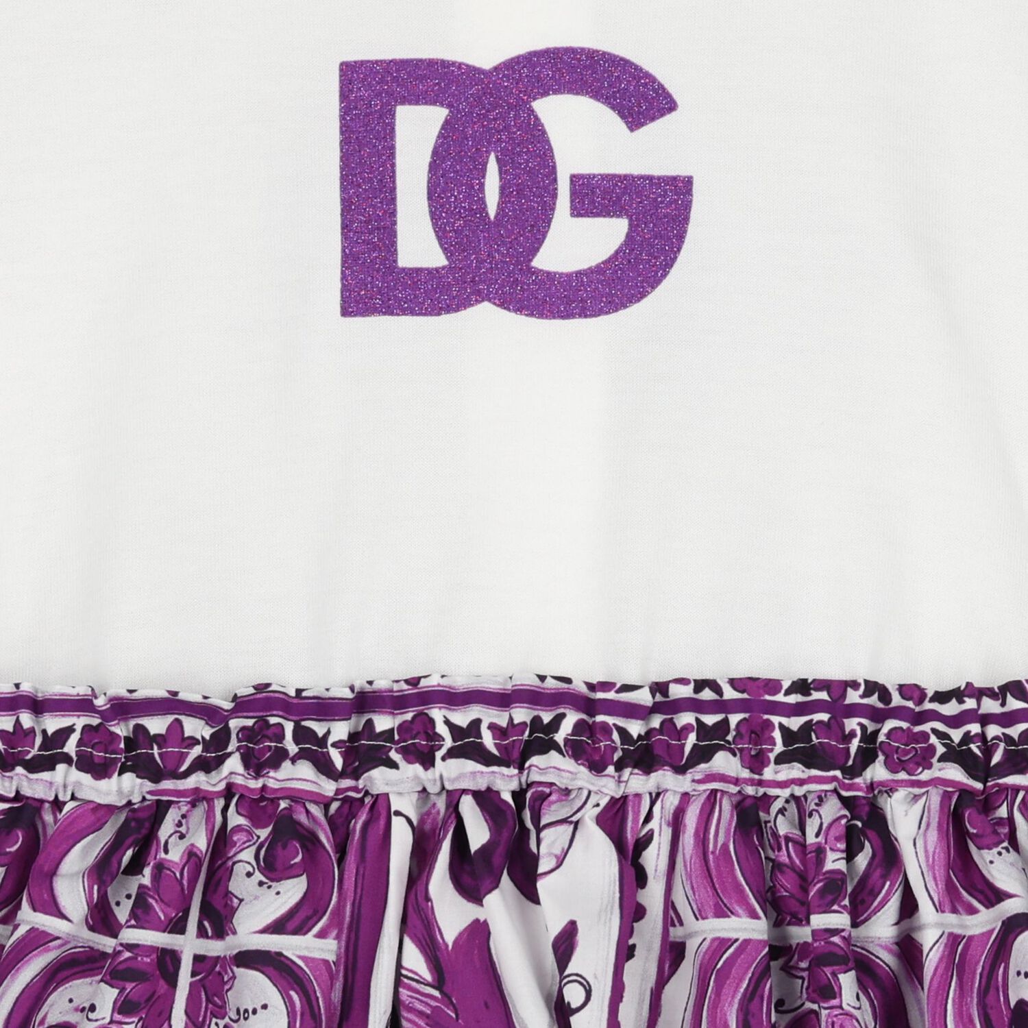 Baby Girls White & Purple Majolica Dress Set, 1, hi-res image number null