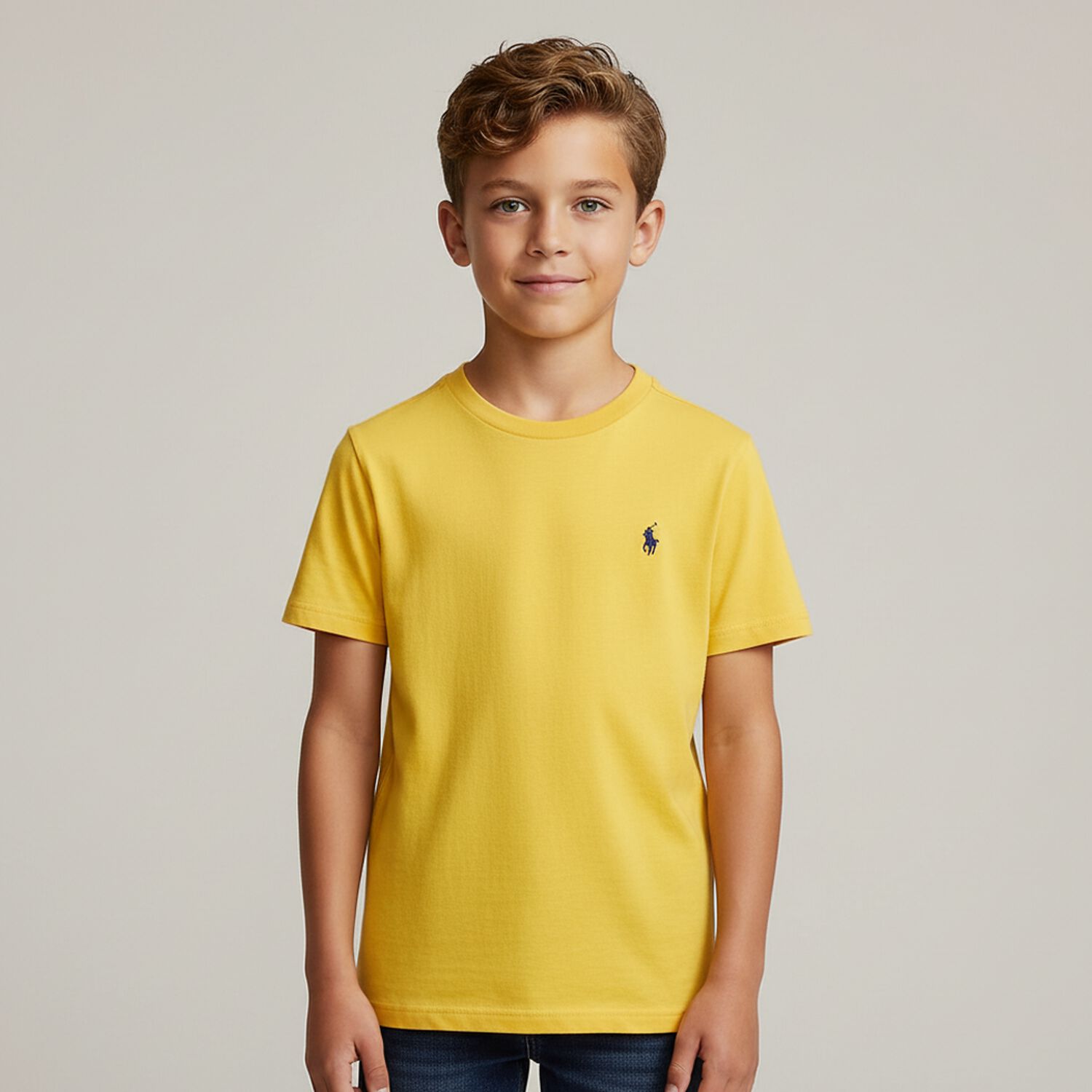 Boys Yellow Logo T-Shirt, 1, hi-res image number null