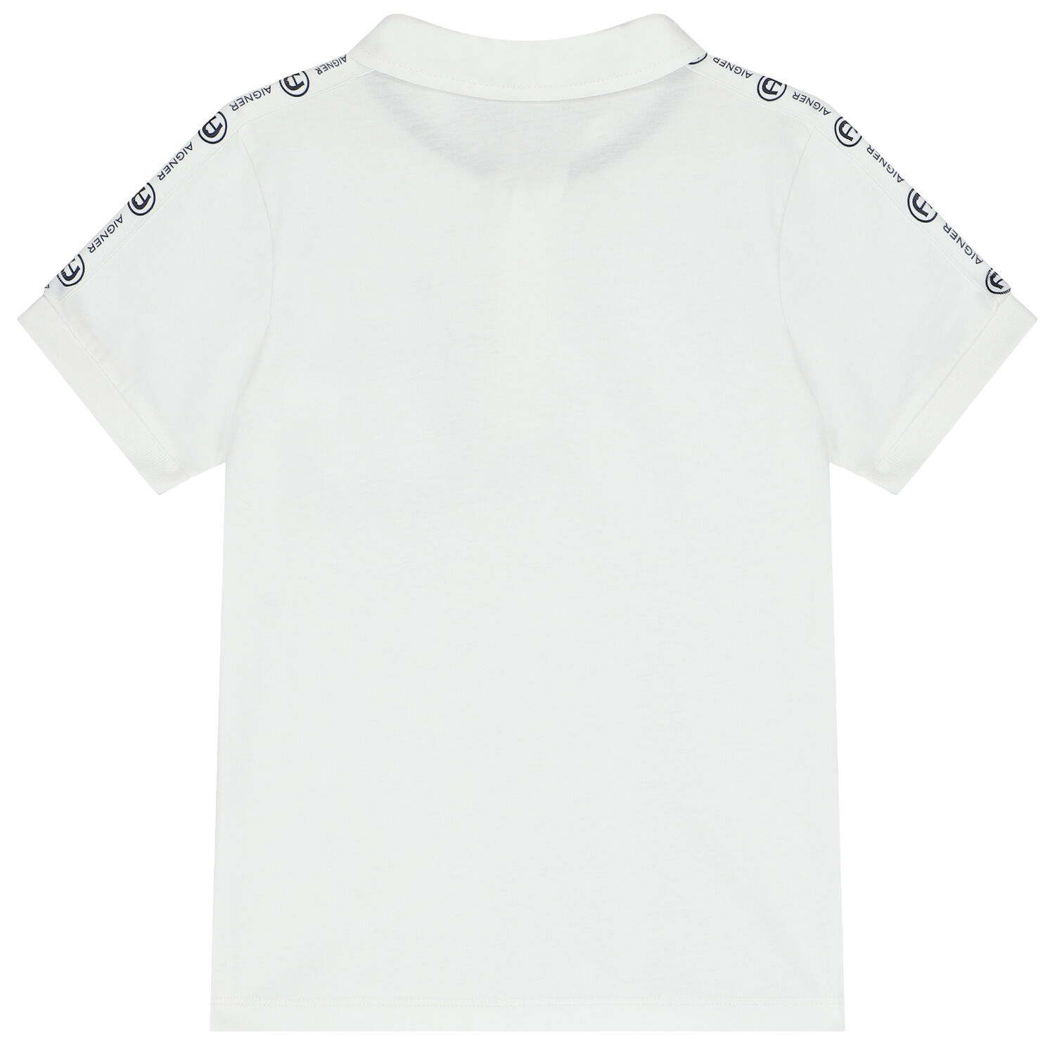 Boys White Logo Polo Shirt, 1, hi-res