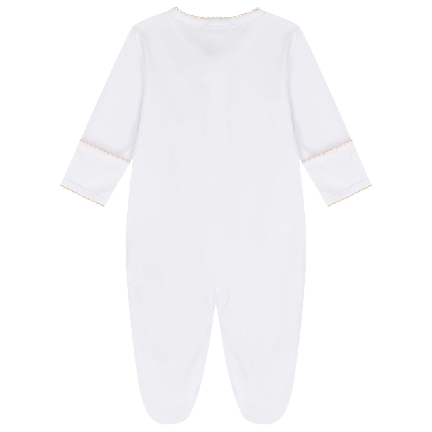 White & Beige Teddy Bear Time Babygrow Set, 1, hi-res image number null