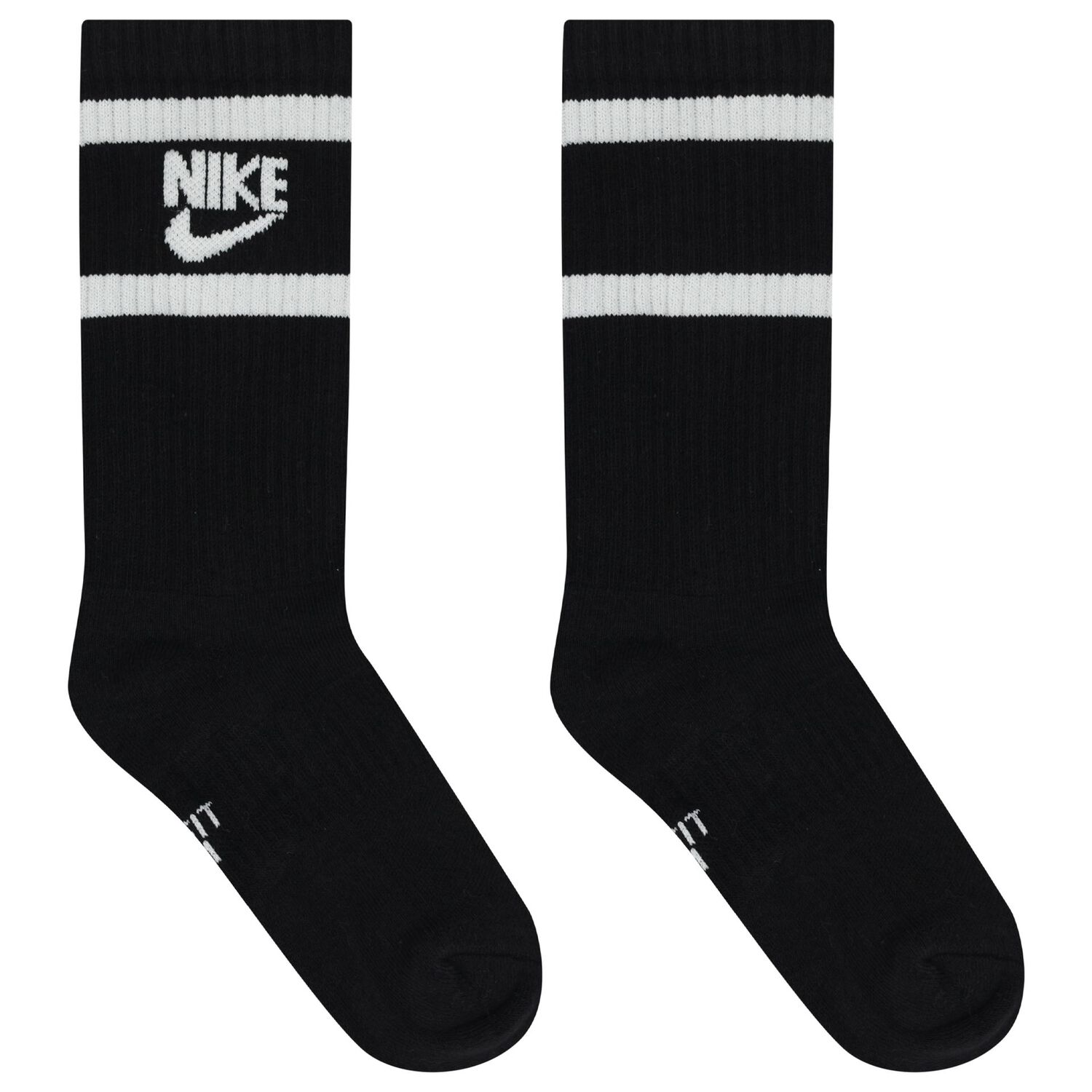Boys White, Black & Grey Logo Socks ( 6-Pack ), 1, hi-res