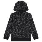 Black & White Logo Hooded Top, 1, hi-res