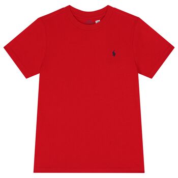 Boys Red Logo T-Shirt