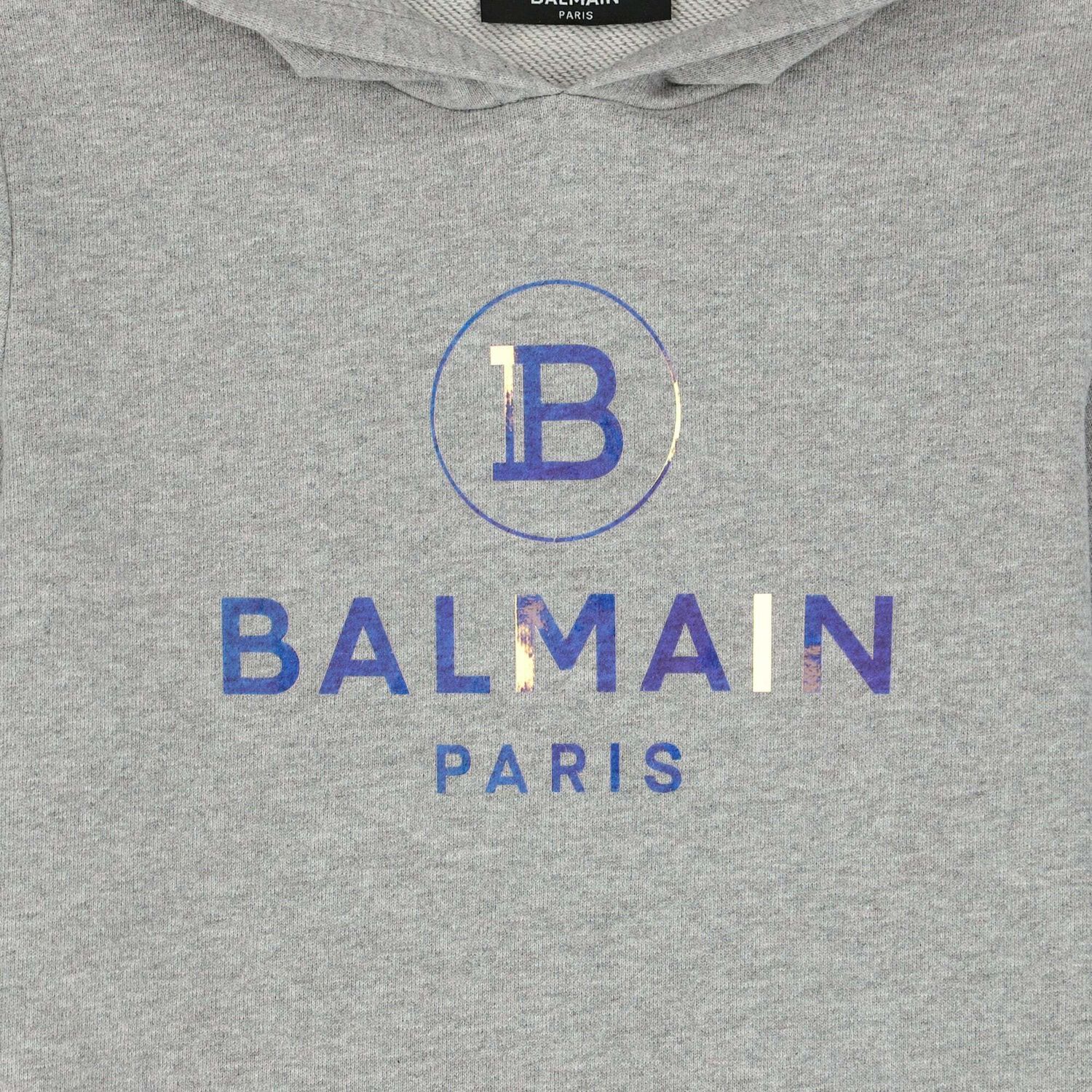 Girls Grey Logo Dress, 1, hi-res