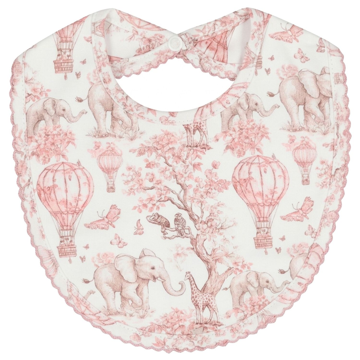 Baby Girls White & Pink Africa Babygrow Gift Set, 1, hi-res