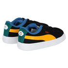Boys Black Suede Garfield AC Inf Trainers, 1, hi-res