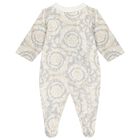 Baby Girls Grey Barocco Babygrow Gift Set, 3, hi-res