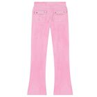 Girls Pink Diamant&eacute; Logo Leggings, 1, hi-res