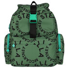 Boys Green Logo Backpack, 1, hi-res