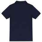 Boys Navy Logo Polo Shirt, 1, hi-res