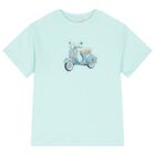 Boys Green Motorbike T-Shirt, 1, hi-res