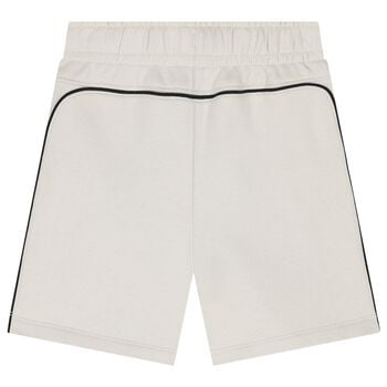 Boys Beige Logo Shorts