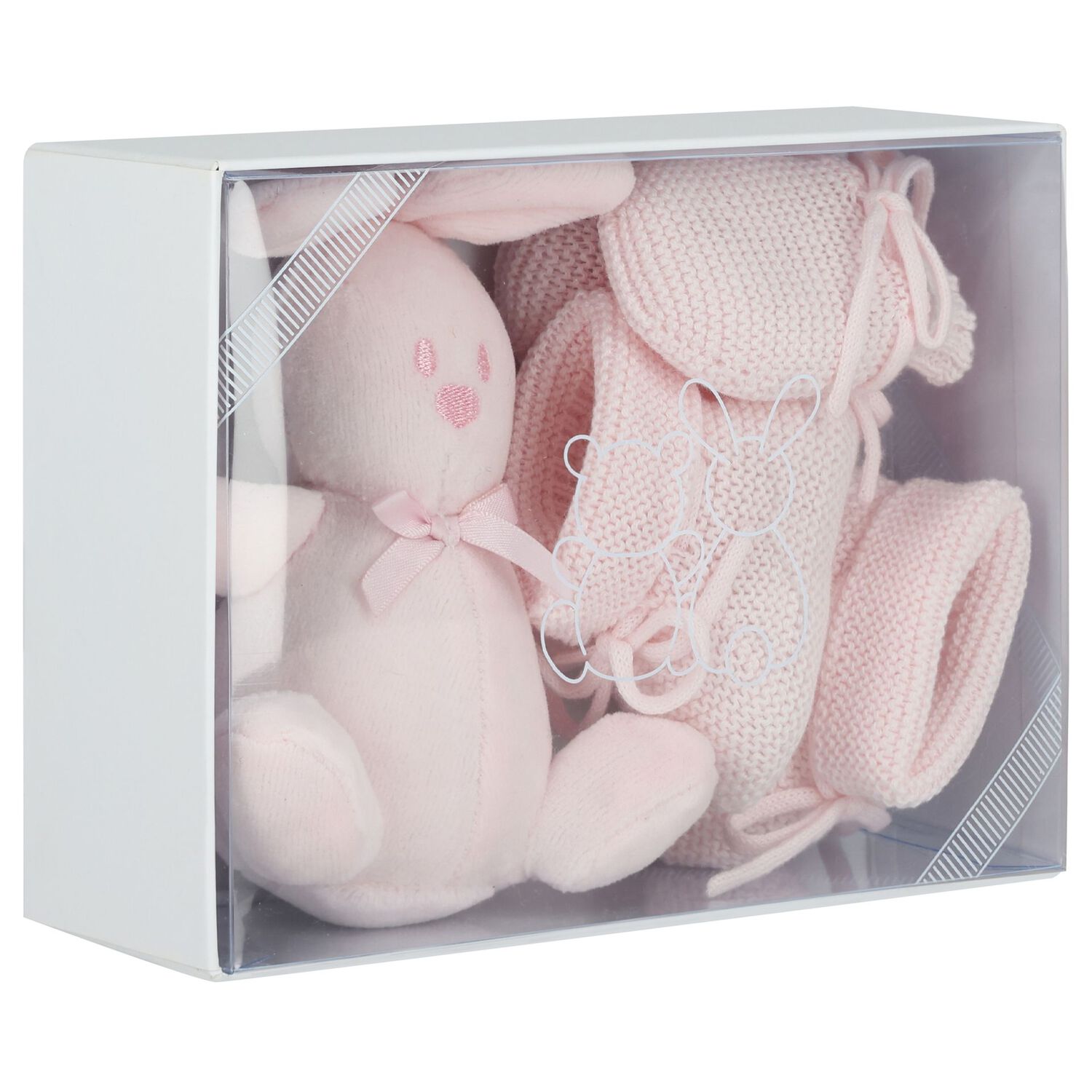 Baby Girls Pink Mittens & Booties Gift Set, 2, hi-res image number null