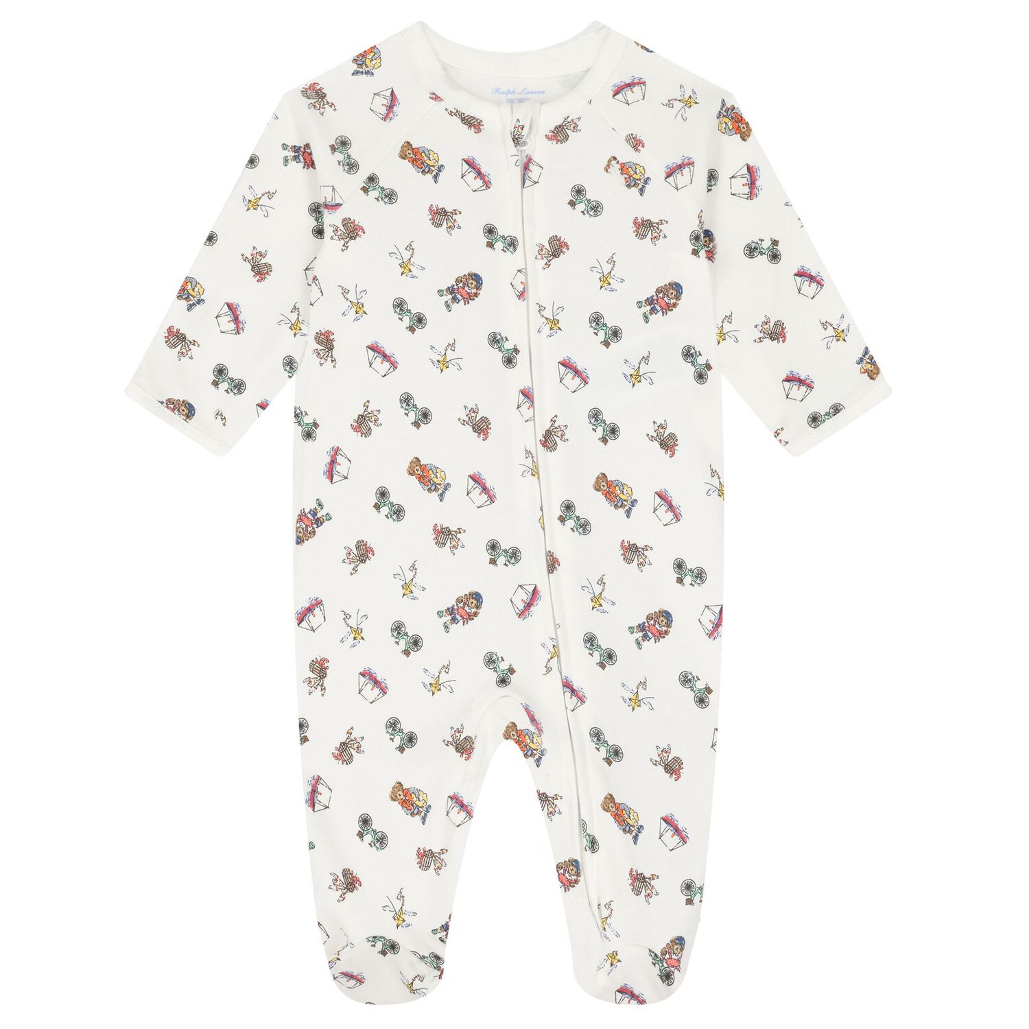 Ivory Cotton Playful Bear Print Baby Gift Set, 1, hi-res image number null
