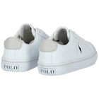 Boys White Logo Trainers, 1, hi-res