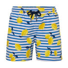 Boys Blue Sicilian Lemon Swim Short, 1, hi-res