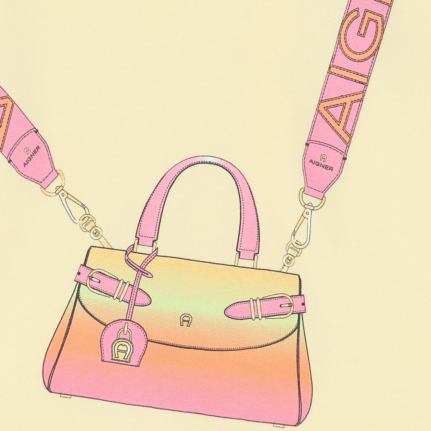 Younger Girls Yellow Bag Dress, 1, hi-res