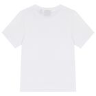 Boys White Logo T-Shirt, 6, hi-res