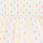 Girls Ivory layered  Dress, 1, hi-res